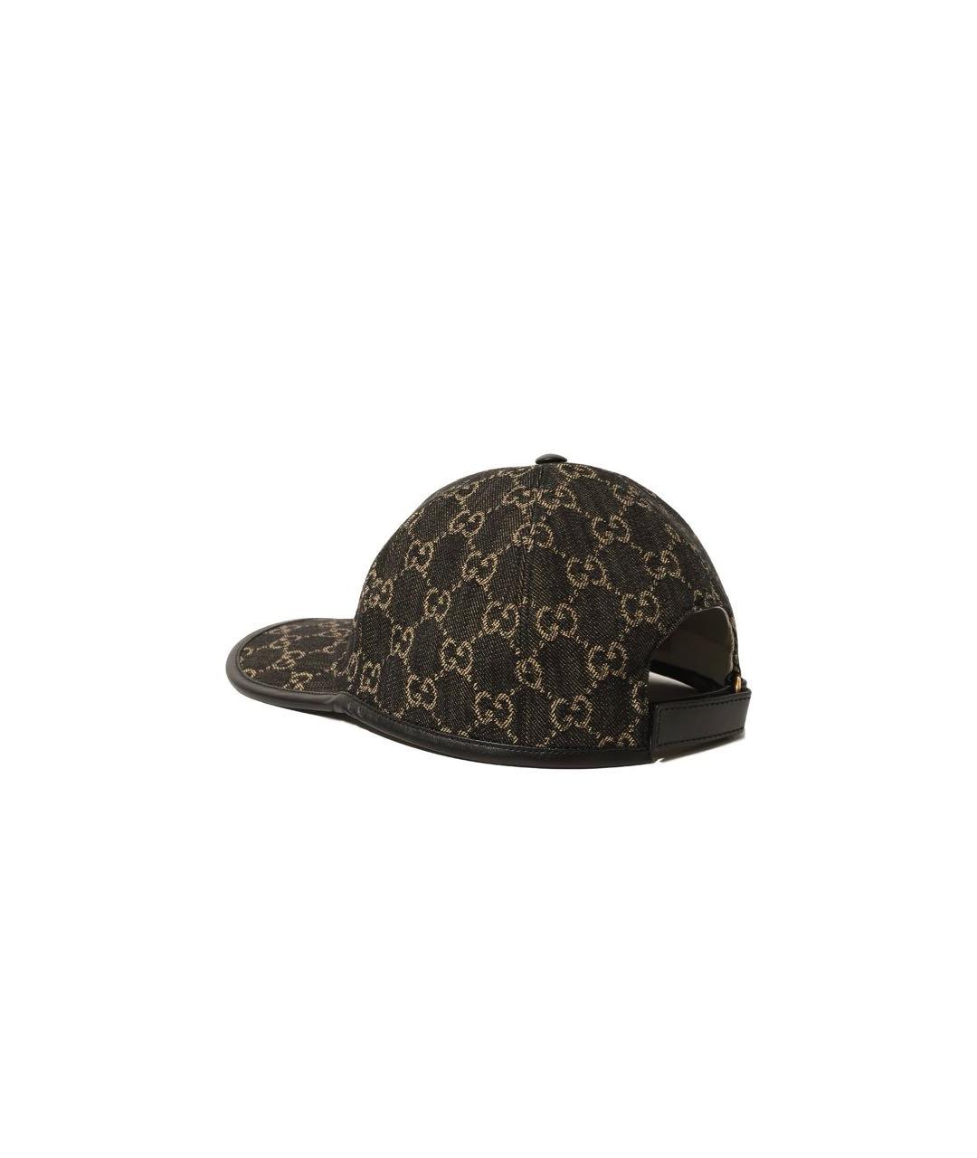 GUCCI Черная хлопковая кепка, фото 2