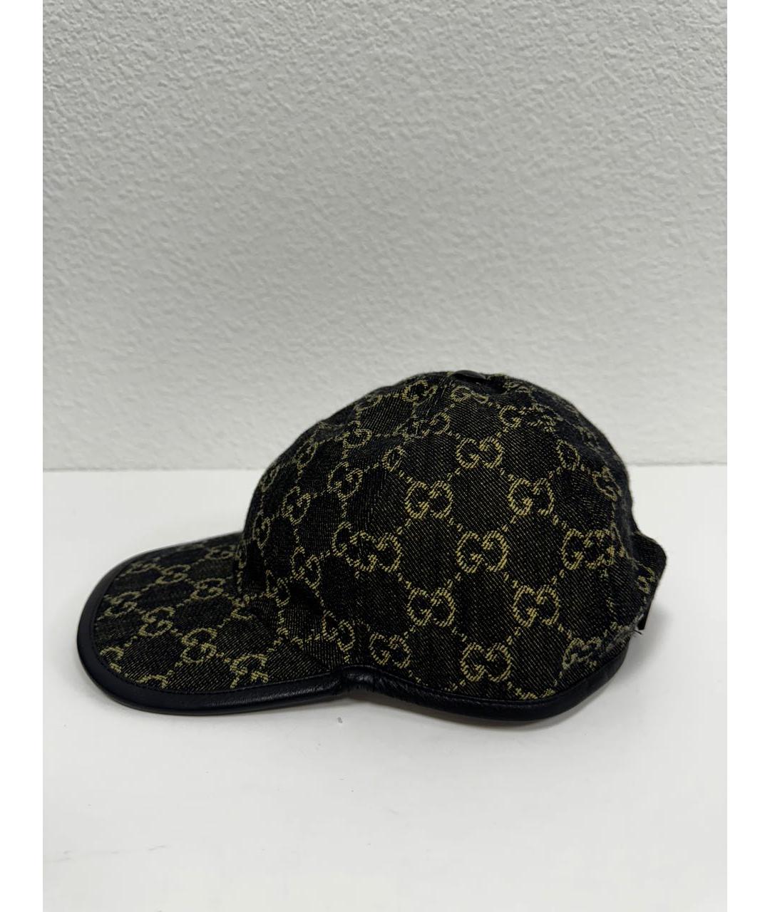 GUCCI Черная хлопковая кепка, фото 5