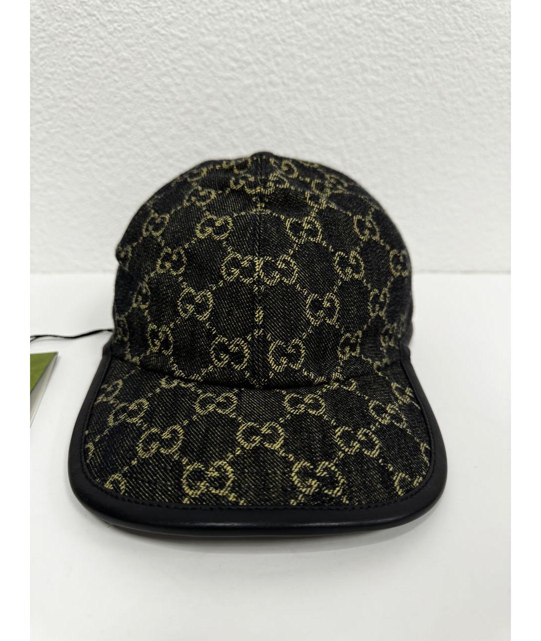 GUCCI Черная хлопковая кепка, фото 4