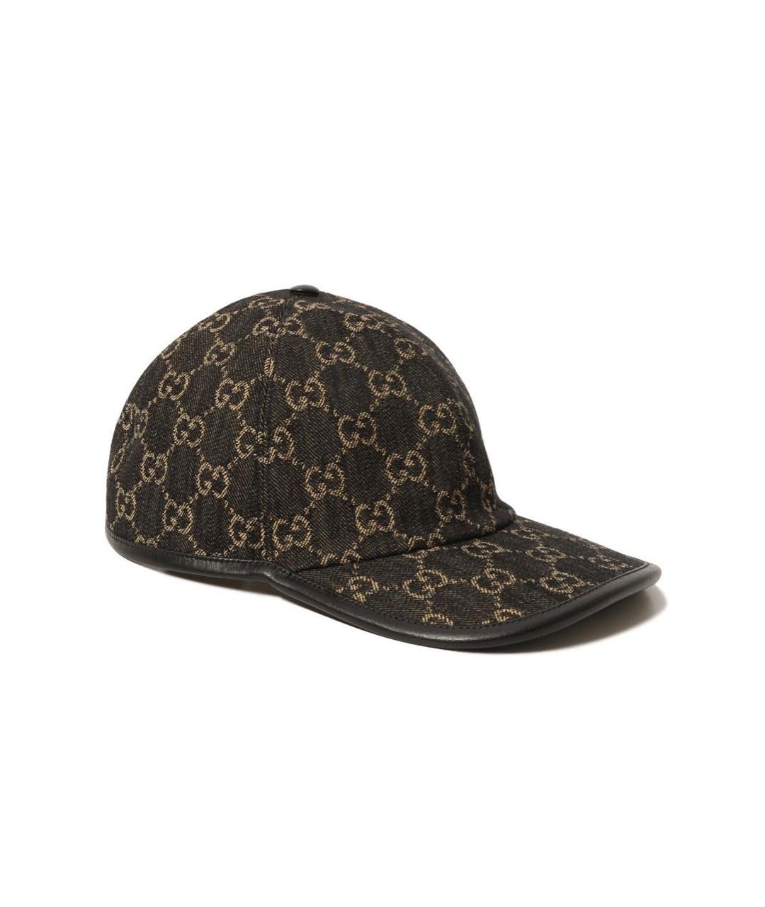 GUCCI Черная хлопковая кепка, фото 9