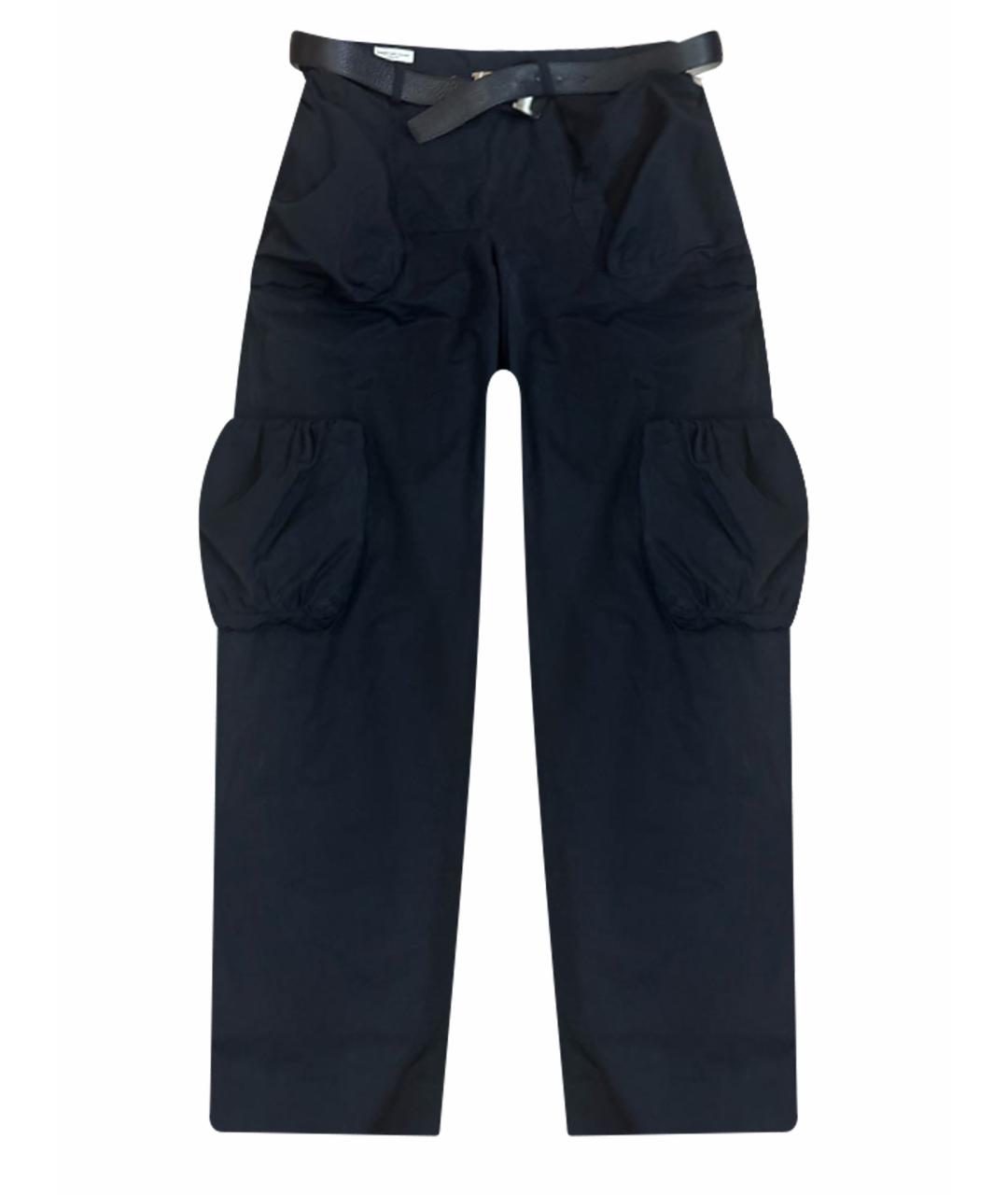 DRIES VAN NOTEN Черные прямые брюки, фото 1