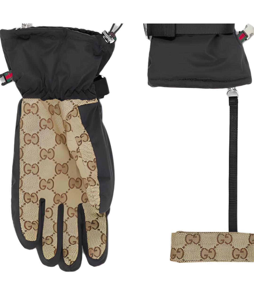 GUCCI Бежевые перчатки, фото 2