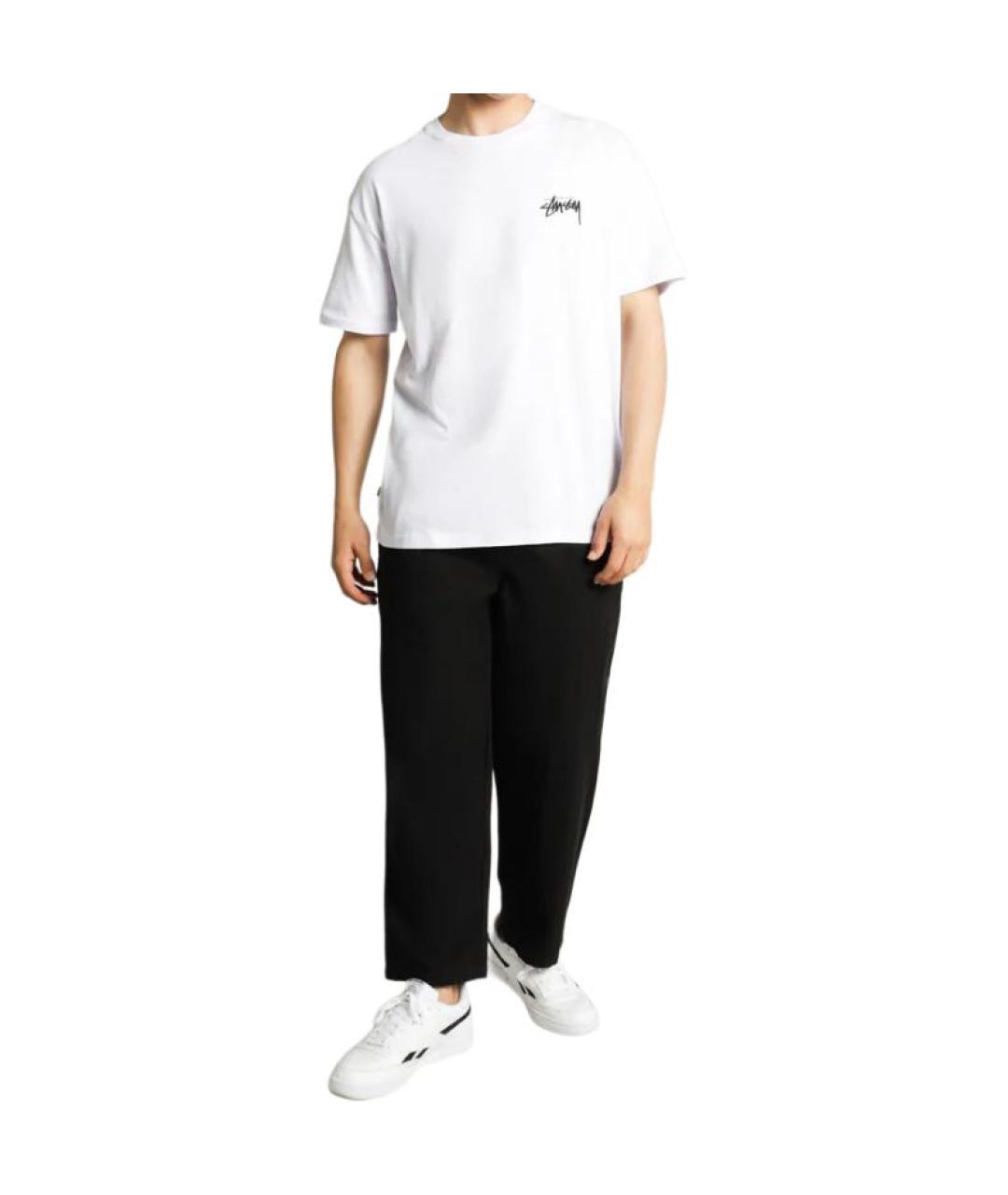 STUSSY Белая футболка, фото 3