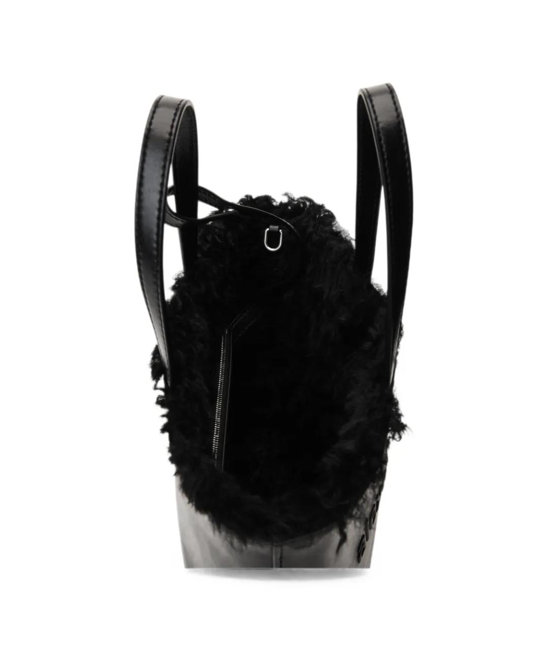 ALEXANDER WANG Черная кожаная сумка тоут, фото 4