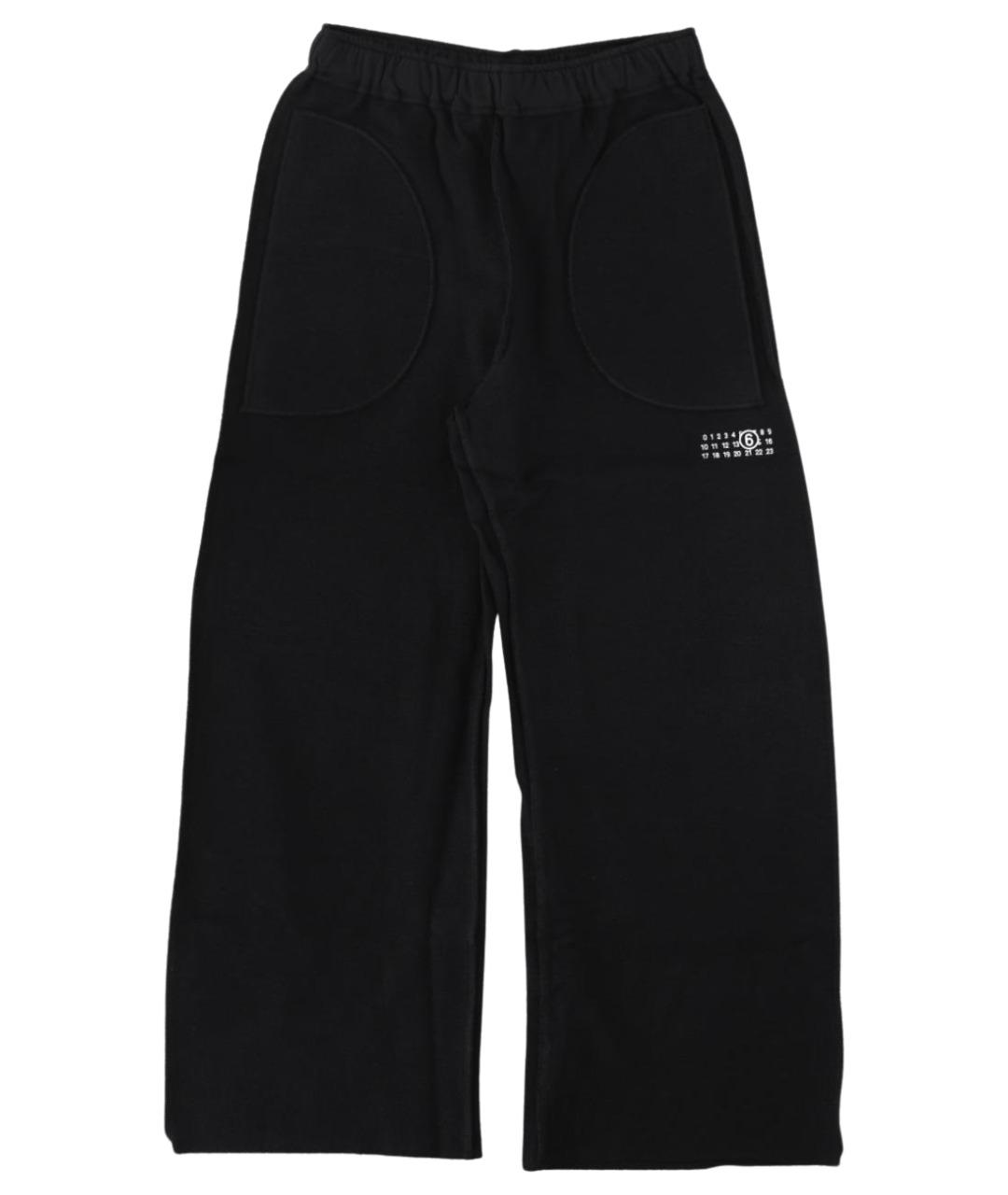 MM6 MAISON MARGIELA Черные хлопковые брюки и шорты, фото 1