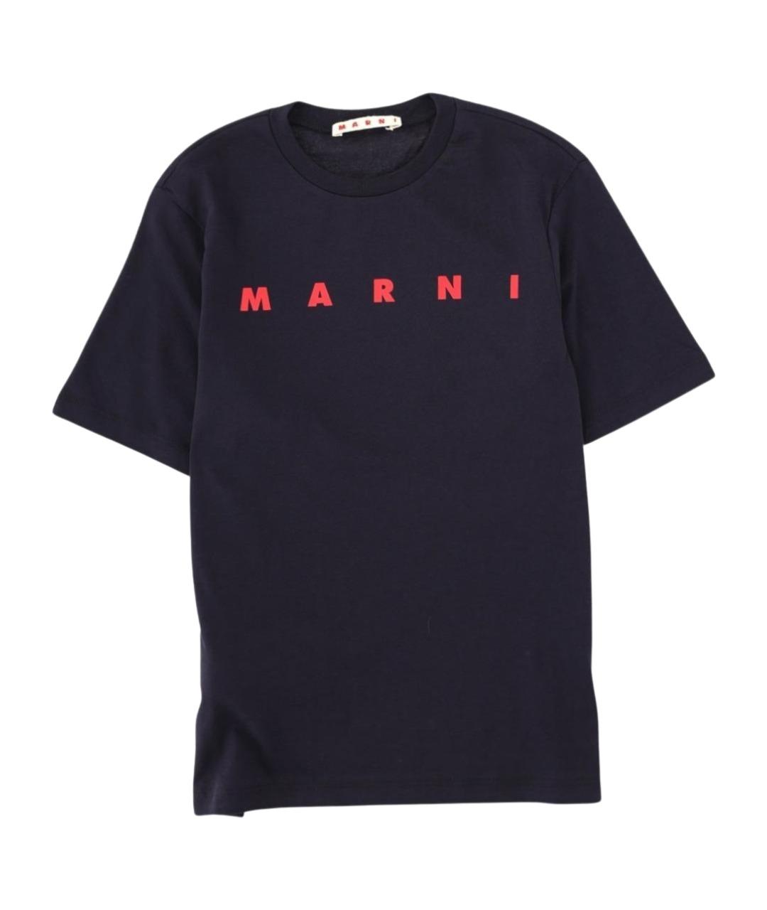 MARNI Черный хлопковый детская футболка / топ, фото 1