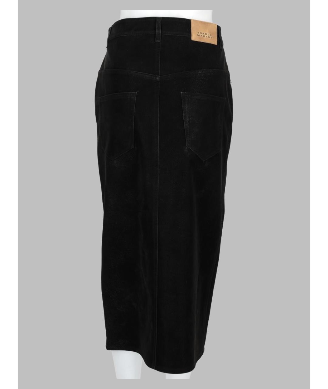 ISABEL MARANT ETOILE Черные полиуретановые прямые брюки, фото 2