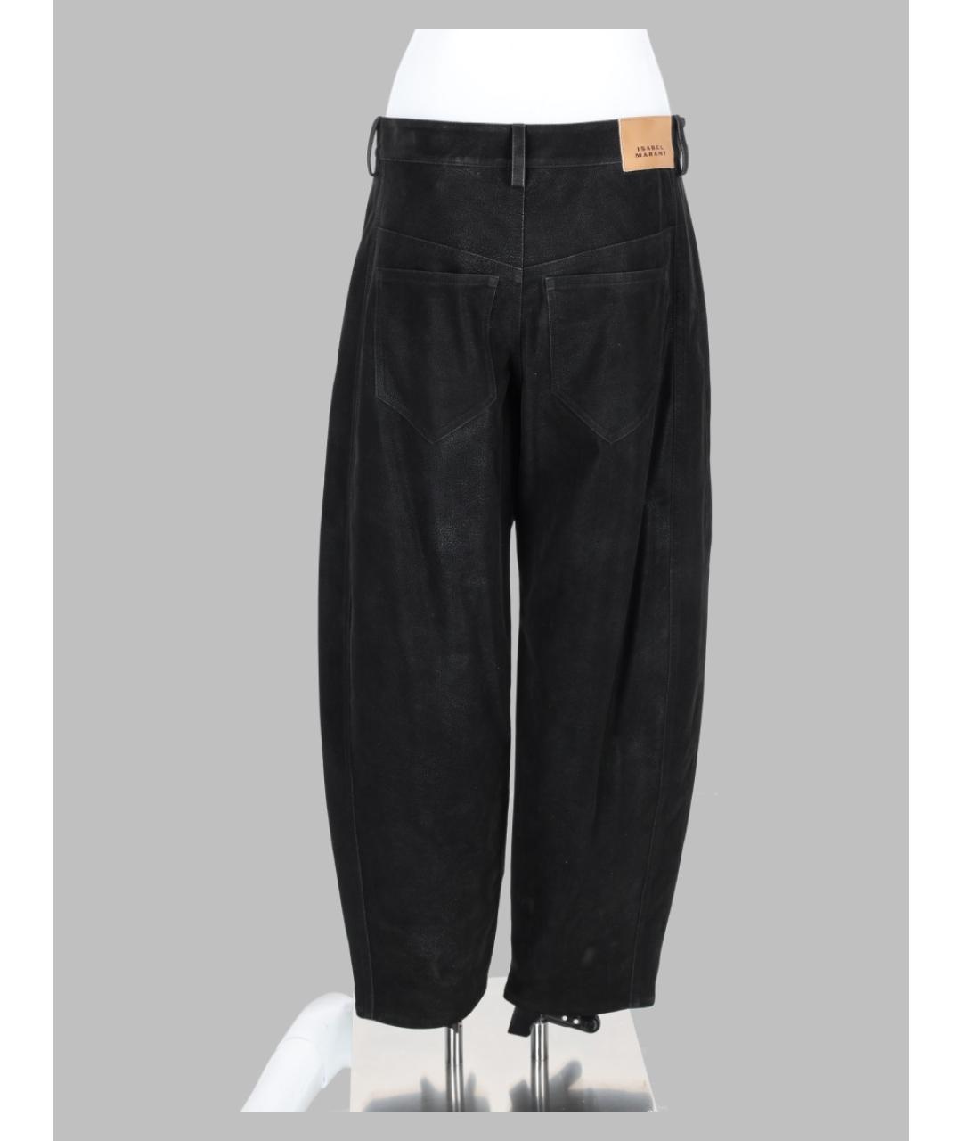 ISABEL MARANT ETOILE Черные нейлоновые прямые брюки, фото 2
