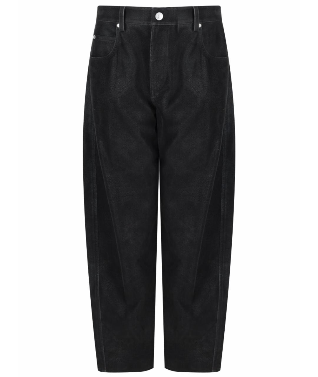 ISABEL MARANT ETOILE Черные нейлоновые прямые брюки, фото 1