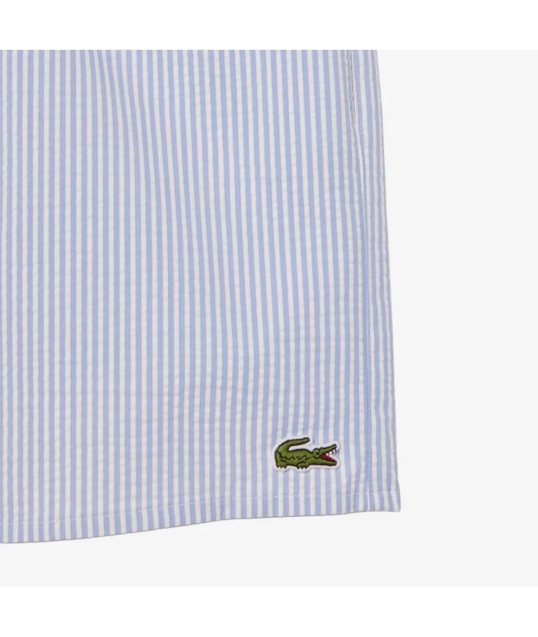 LACOSTE Голубые хлопковые плавки, фото 2