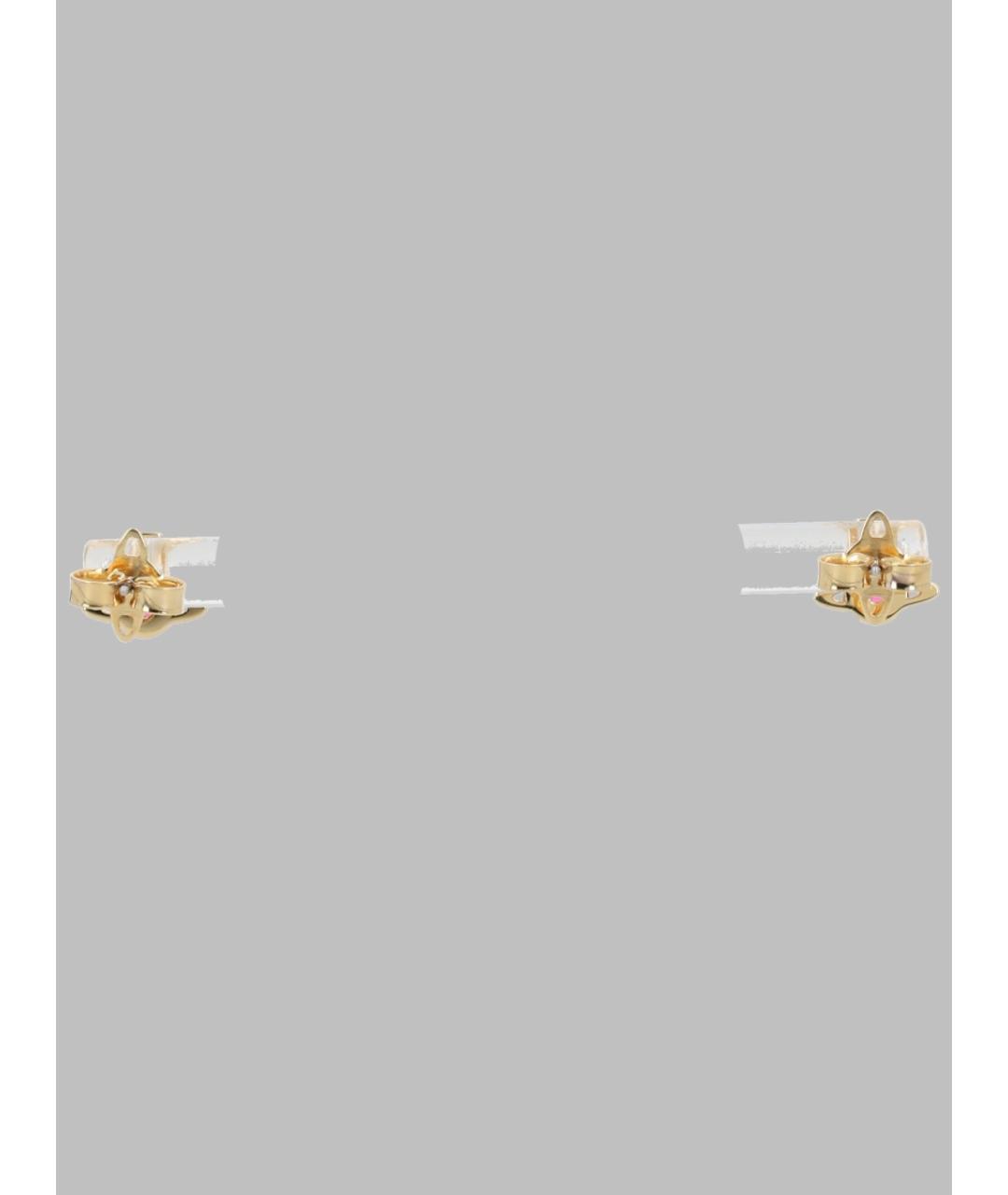 VIVIENNE WESTWOOD Золотые латунные серьги, фото 2