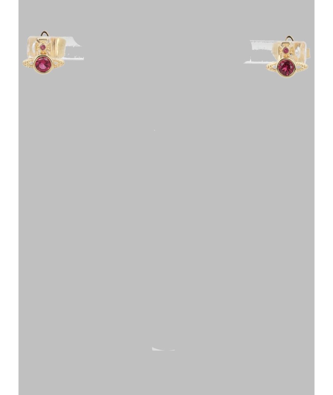 VIVIENNE WESTWOOD Золотые латунные серьги, фото 3