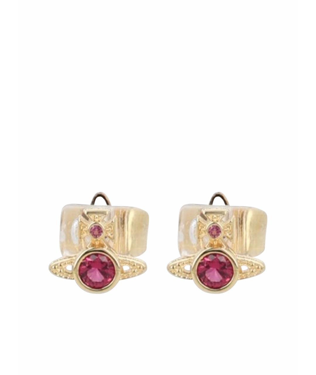 VIVIENNE WESTWOOD Золотые латунные серьги, фото 1