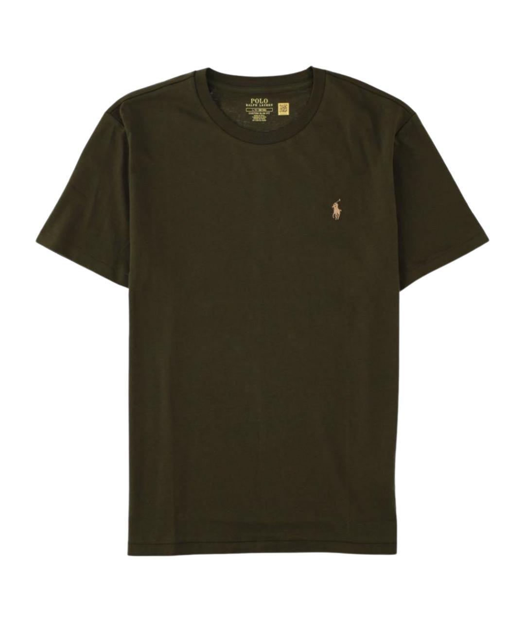 POLO RALPH LAUREN Зеленая хлопковая футболка, фото 1