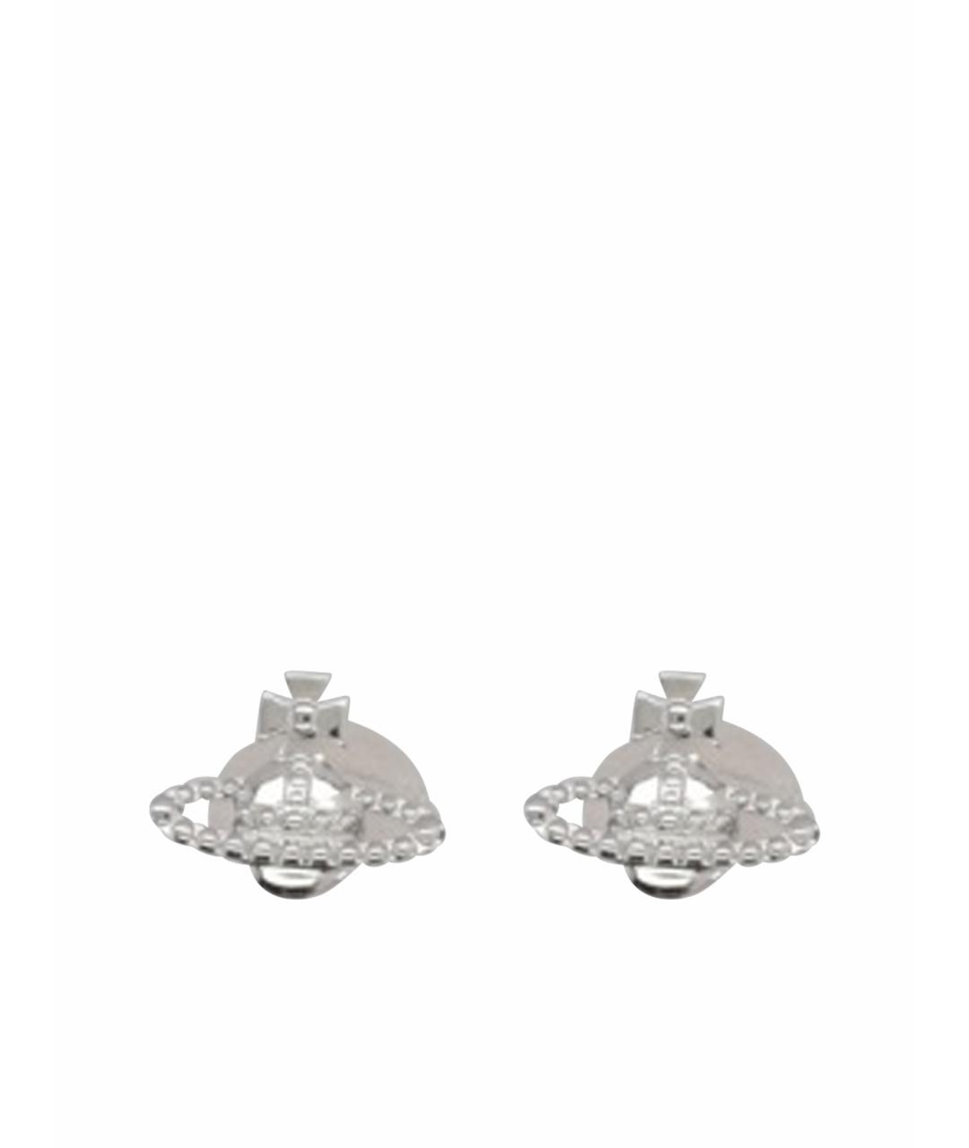 VIVIENNE WESTWOOD Серебряные металлические серьги, фото 1