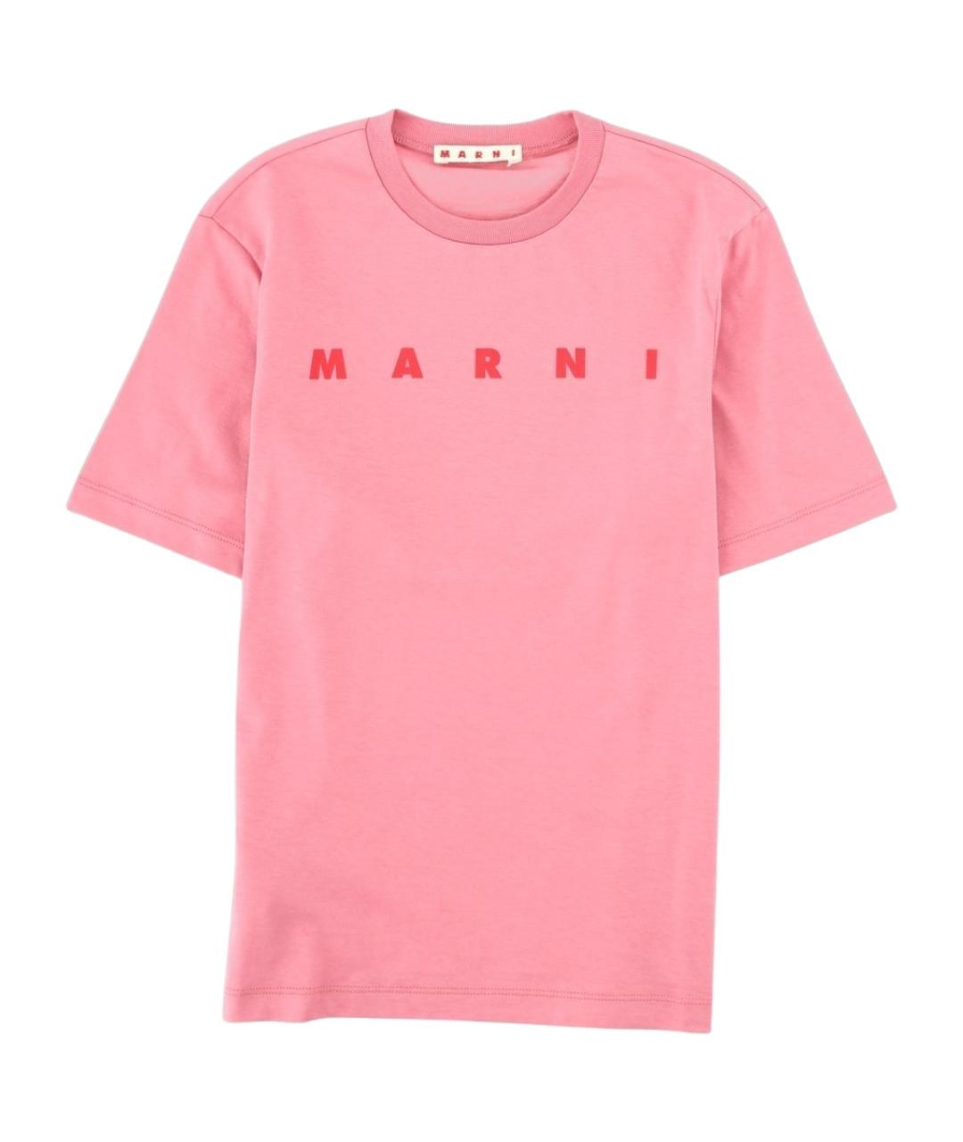 MARNI Розовый хлопковый детская футболка / топ, фото 1