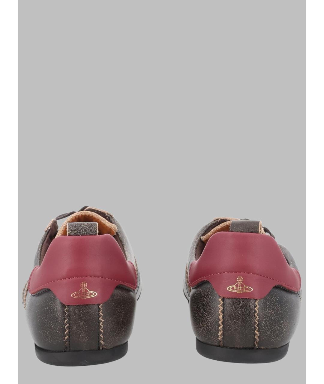 VIVIENNE WESTWOOD Черные кожаные кроссовки, фото 3
