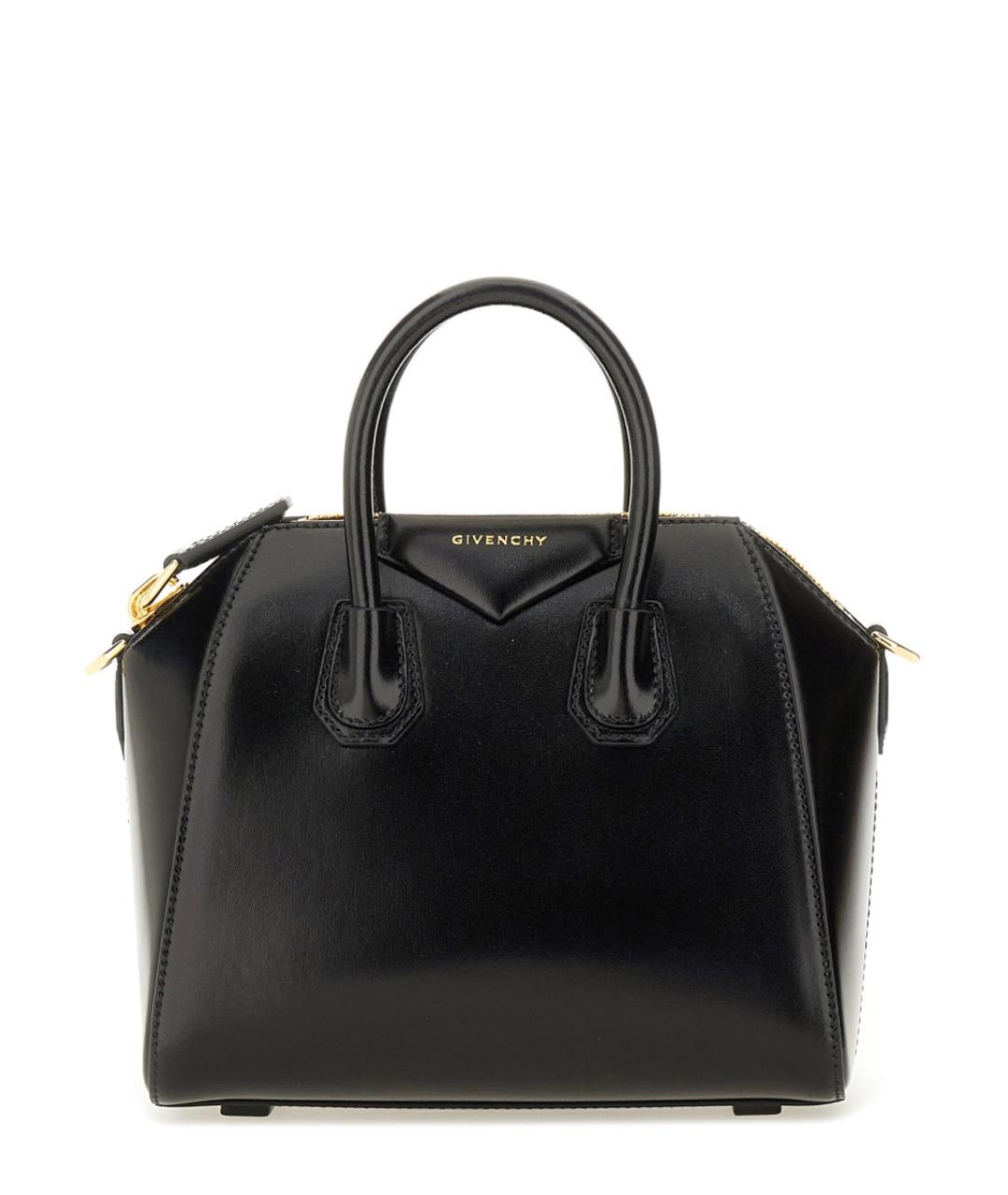 GIVENCHY Черная кожаная сумка тоут, фото 2