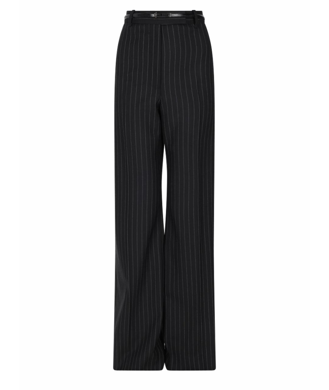 TOM FORD Черные шерстяные прямые брюки, фото 1