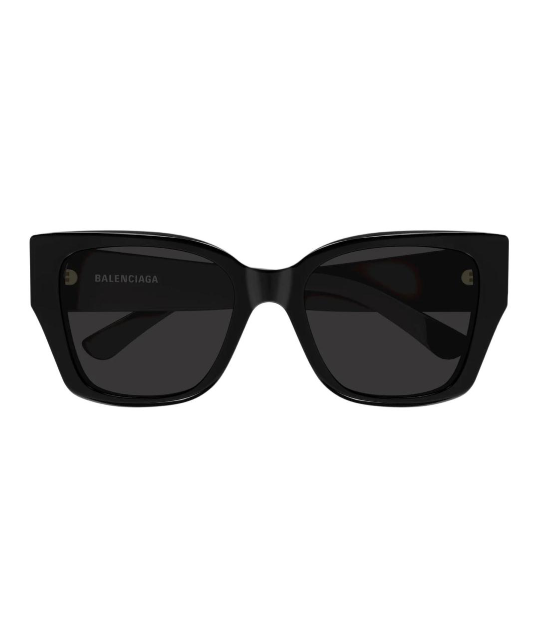BALENCIAGA Черные пластиковые солнцезащитные очки, фото 2