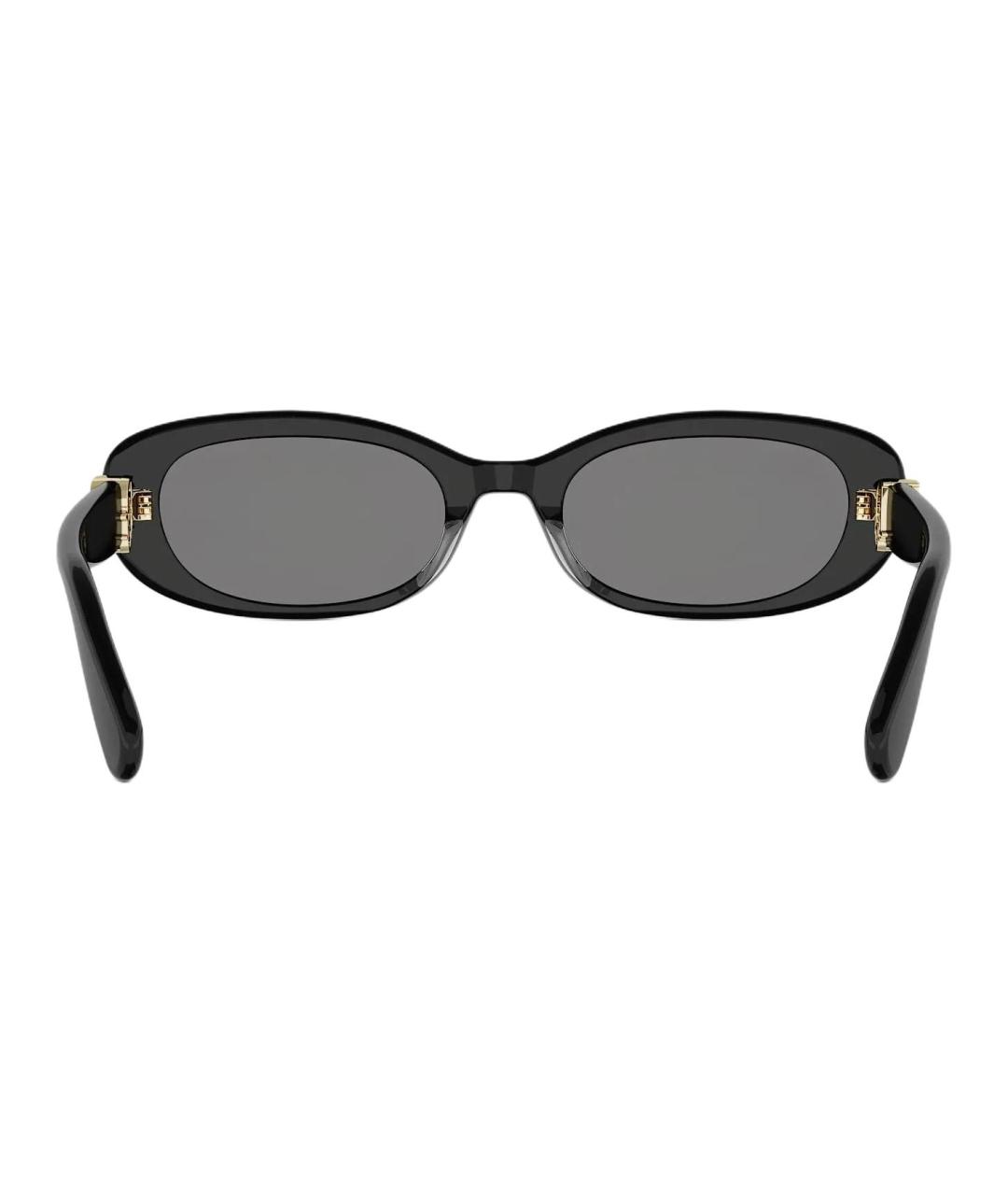CHRISTIAN DIOR Черные пластиковые солнцезащитные очки, фото 4