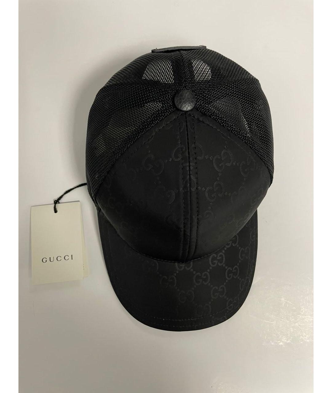 GUCCI Черная синтетическая кепка/бейсболка, фото 4