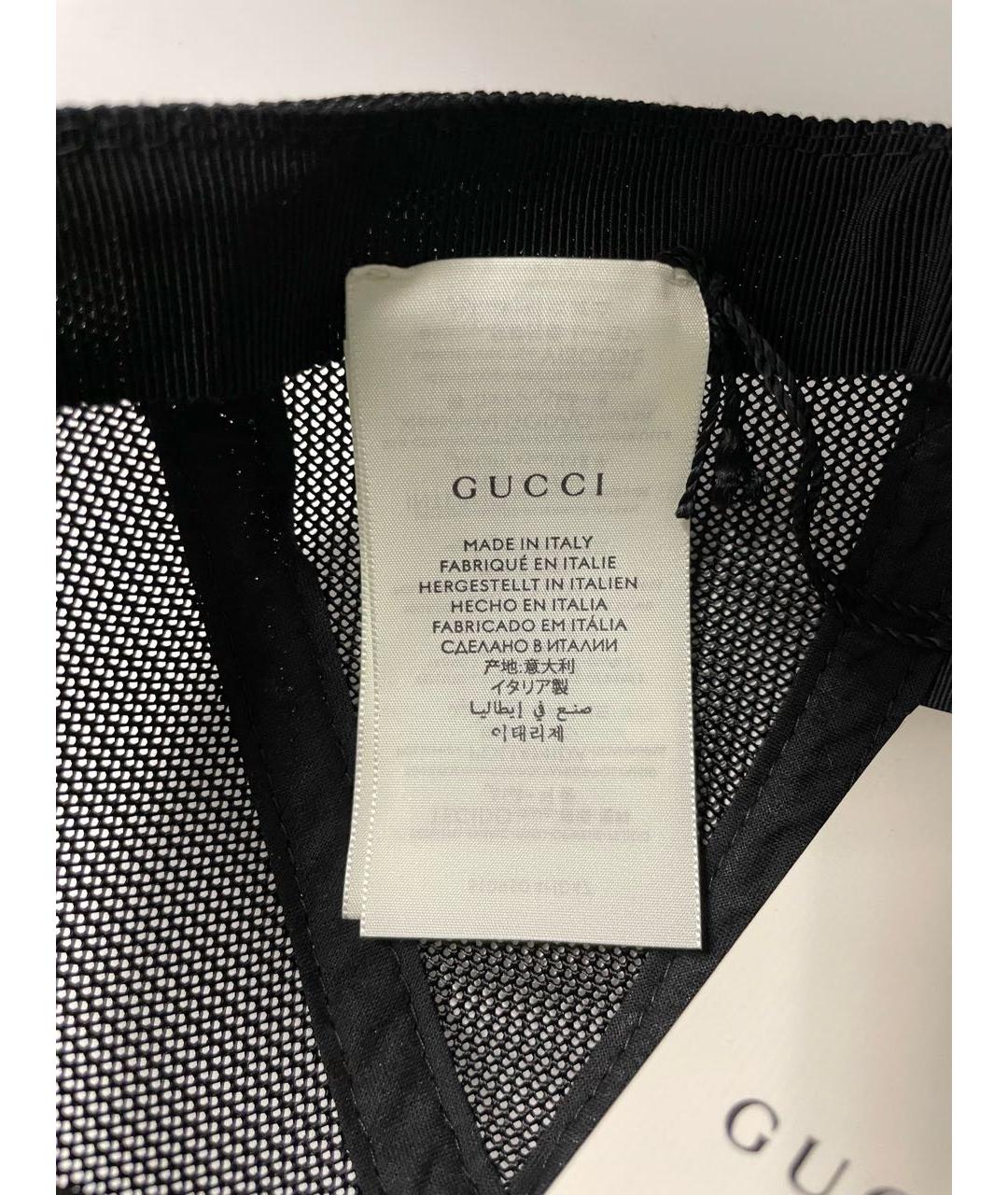 GUCCI Черная синтетическая кепка/бейсболка, фото 8