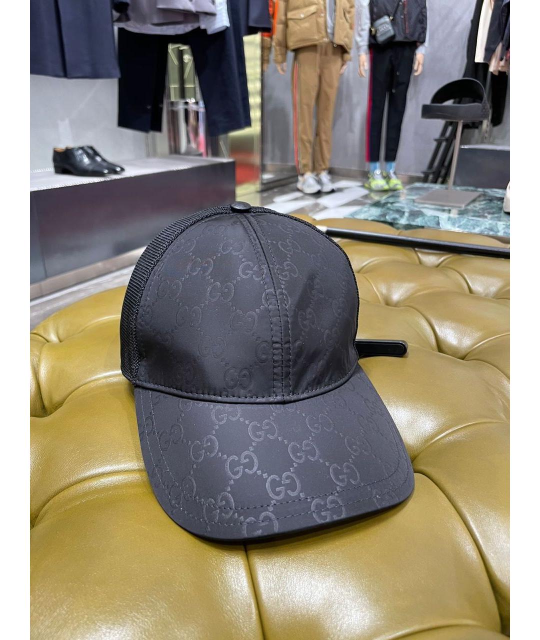 GUCCI Черная синтетическая кепка/бейсболка, фото 7