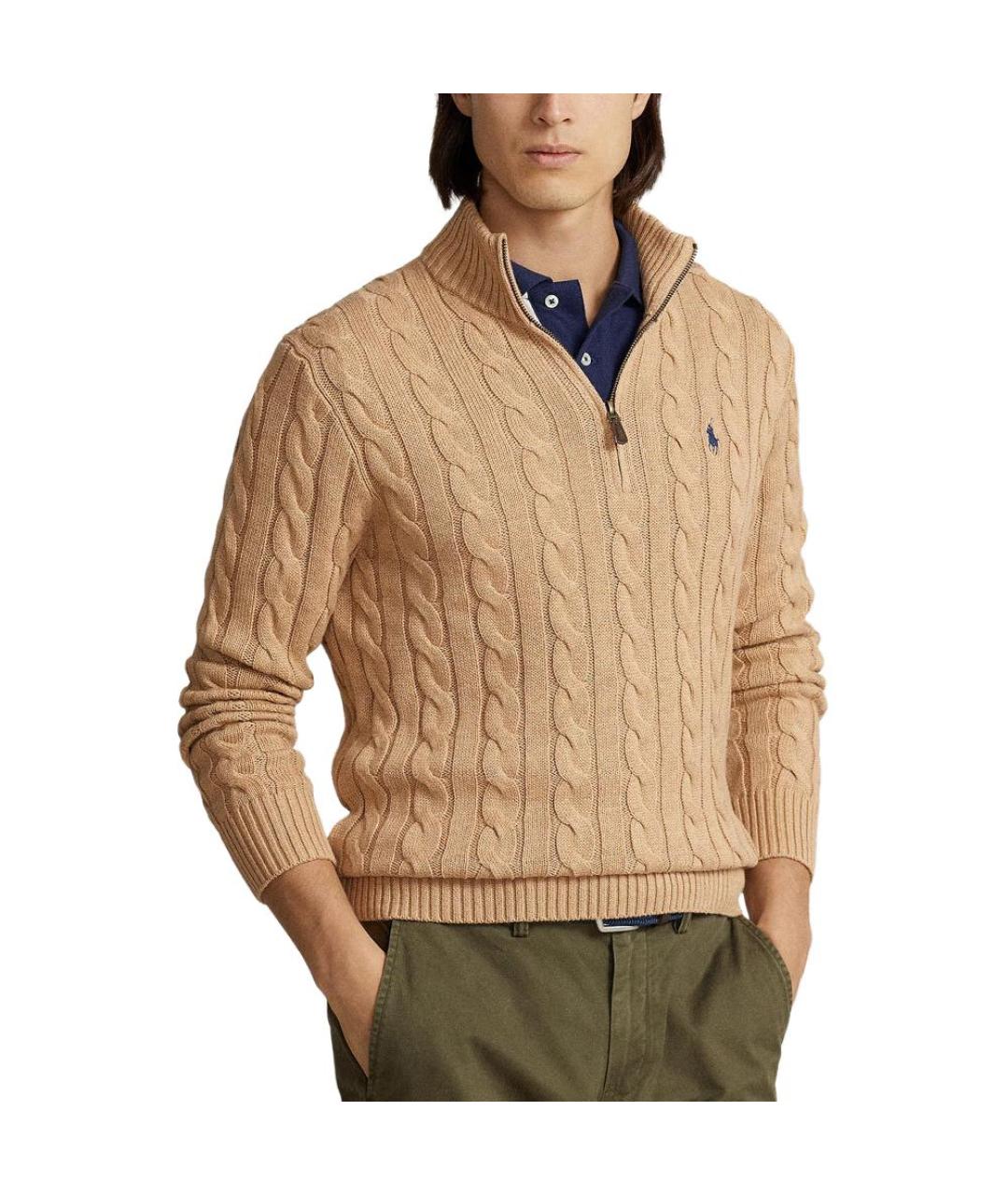 POLO RALPH LAUREN Бежевый джемпер / свитер, фото 4
