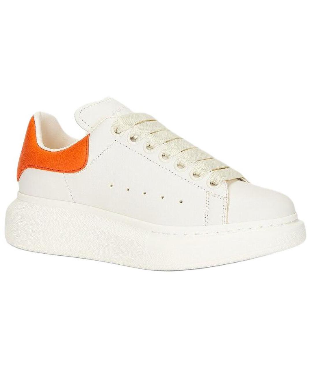 ALEXANDER MCQUEEN Белые кожаные кроссовки, фото 3