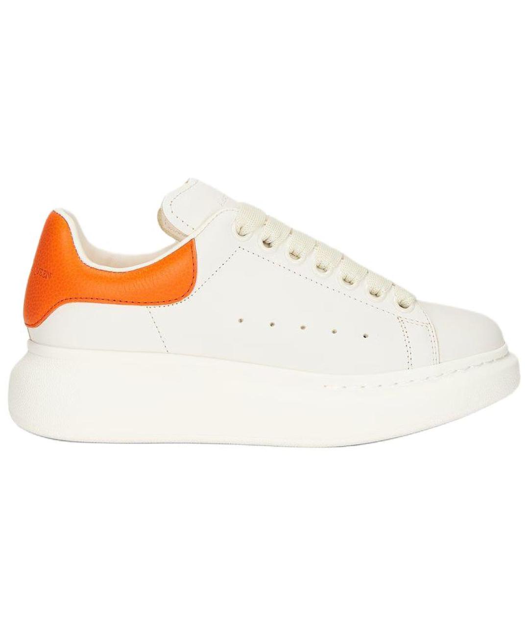 ALEXANDER MCQUEEN Белые кожаные кроссовки, фото 2