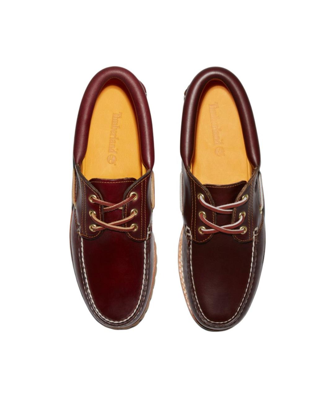 TIMBERLAND Бордовые кожаные лоферы, фото 2