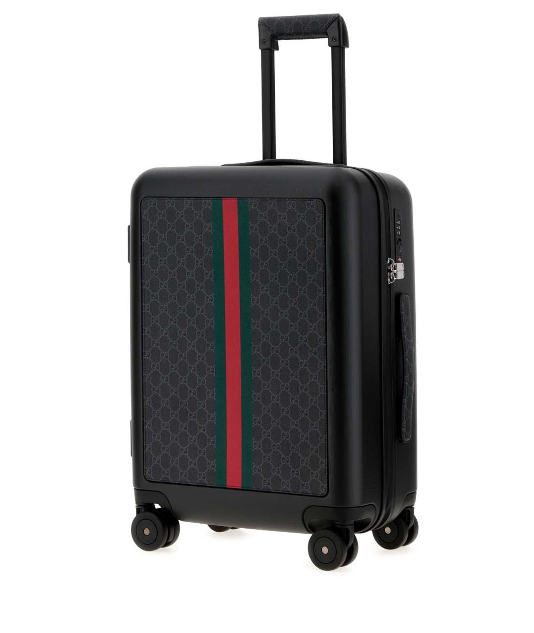 GUCCI Черный чемодан из канвы, фото 2