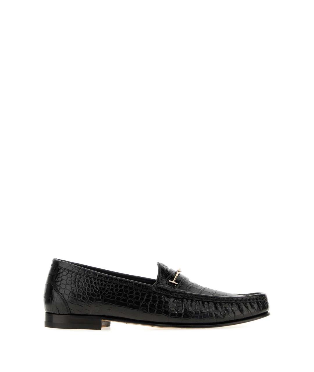 TOM FORD Черные лоферы из лакированной кожи, фото 1