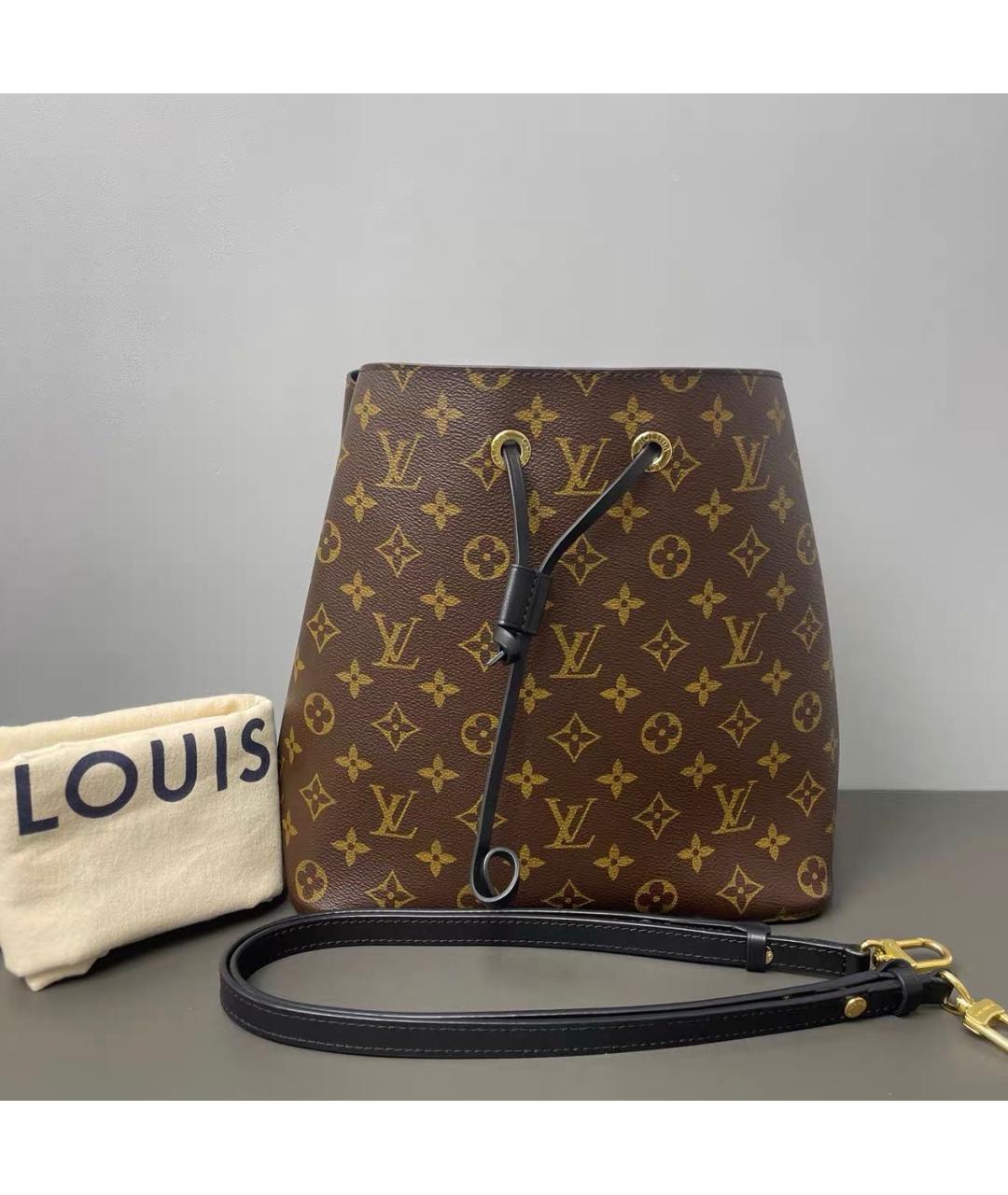 LOUIS VUITTON Коричневая сумка через плечо из канвы, фото 9
