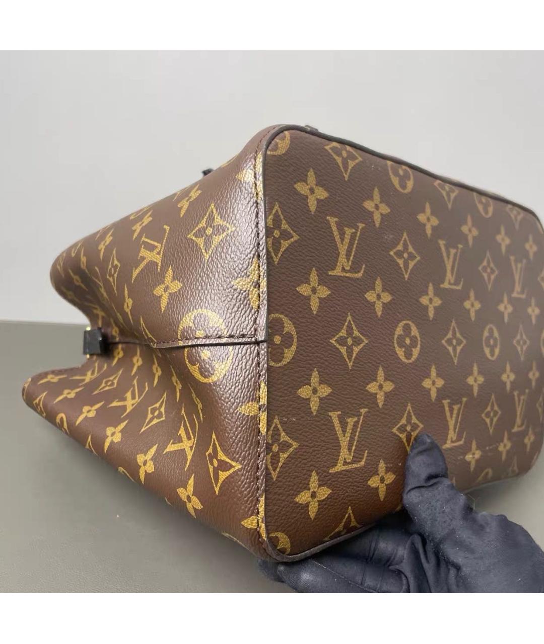 LOUIS VUITTON Коричневая сумка через плечо из канвы, фото 5