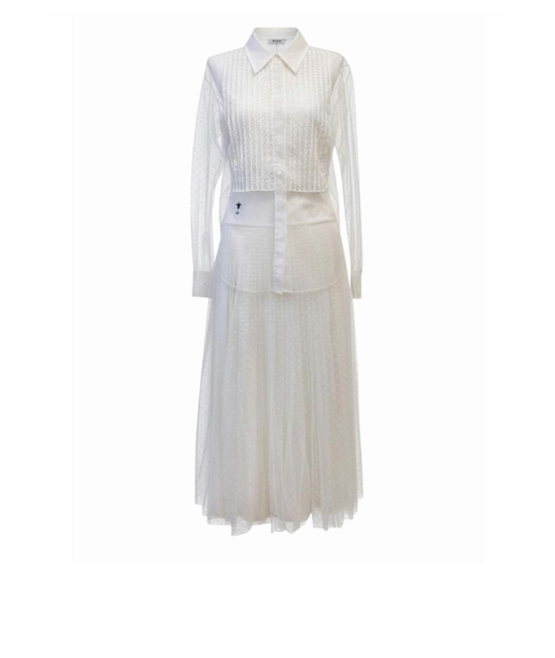 CHRISTIAN DIOR Шелковый костюм с юбками, фото 9