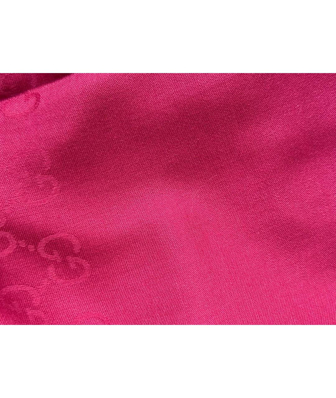 GUCCI Фуксия шерстяной шарф, фото 6
