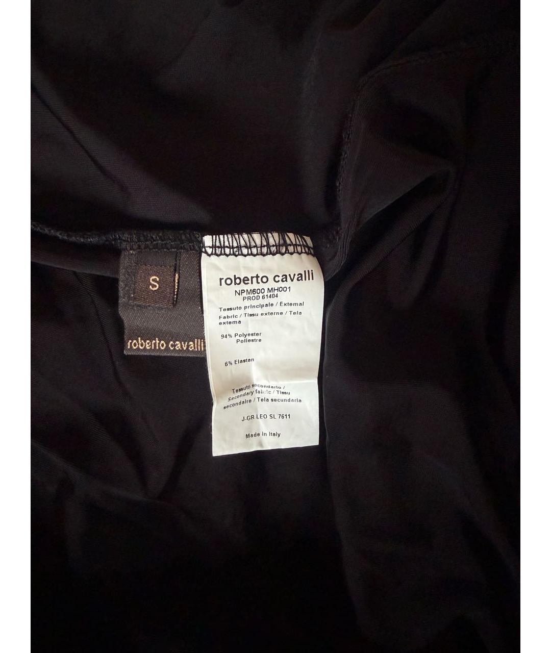 ROBERTO CAVALLI Мульти полиэстеровая юбка макси, фото 3