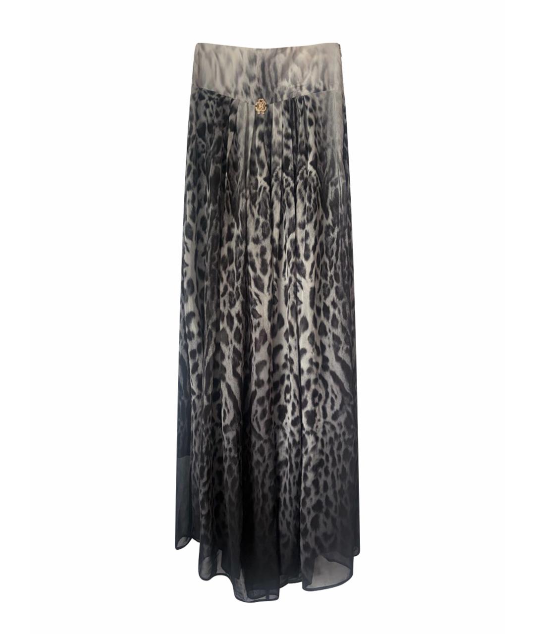 ROBERTO CAVALLI Мульти полиэстеровая юбка макси, фото 1