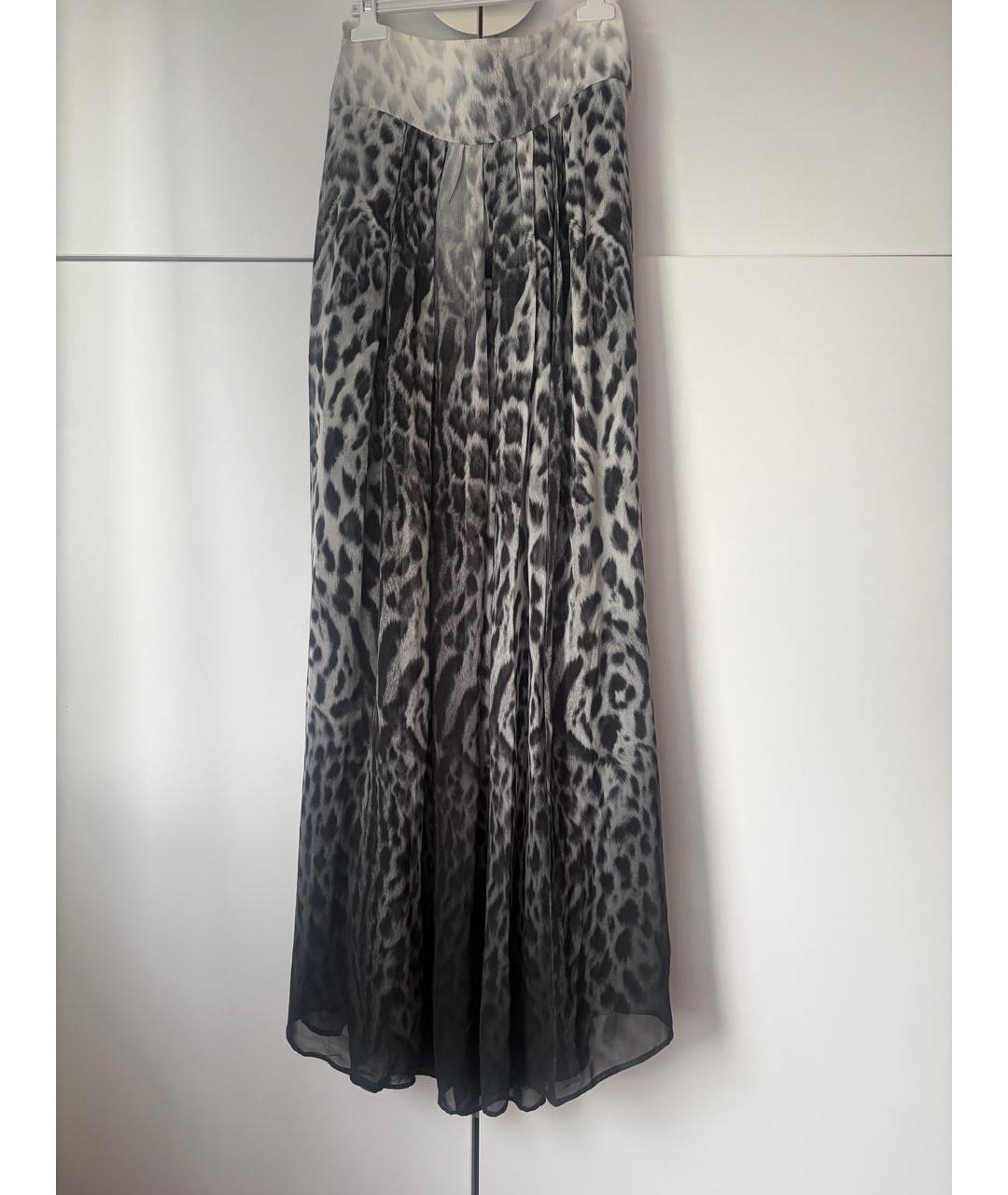 ROBERTO CAVALLI Мульти полиэстеровая юбка макси, фото 2