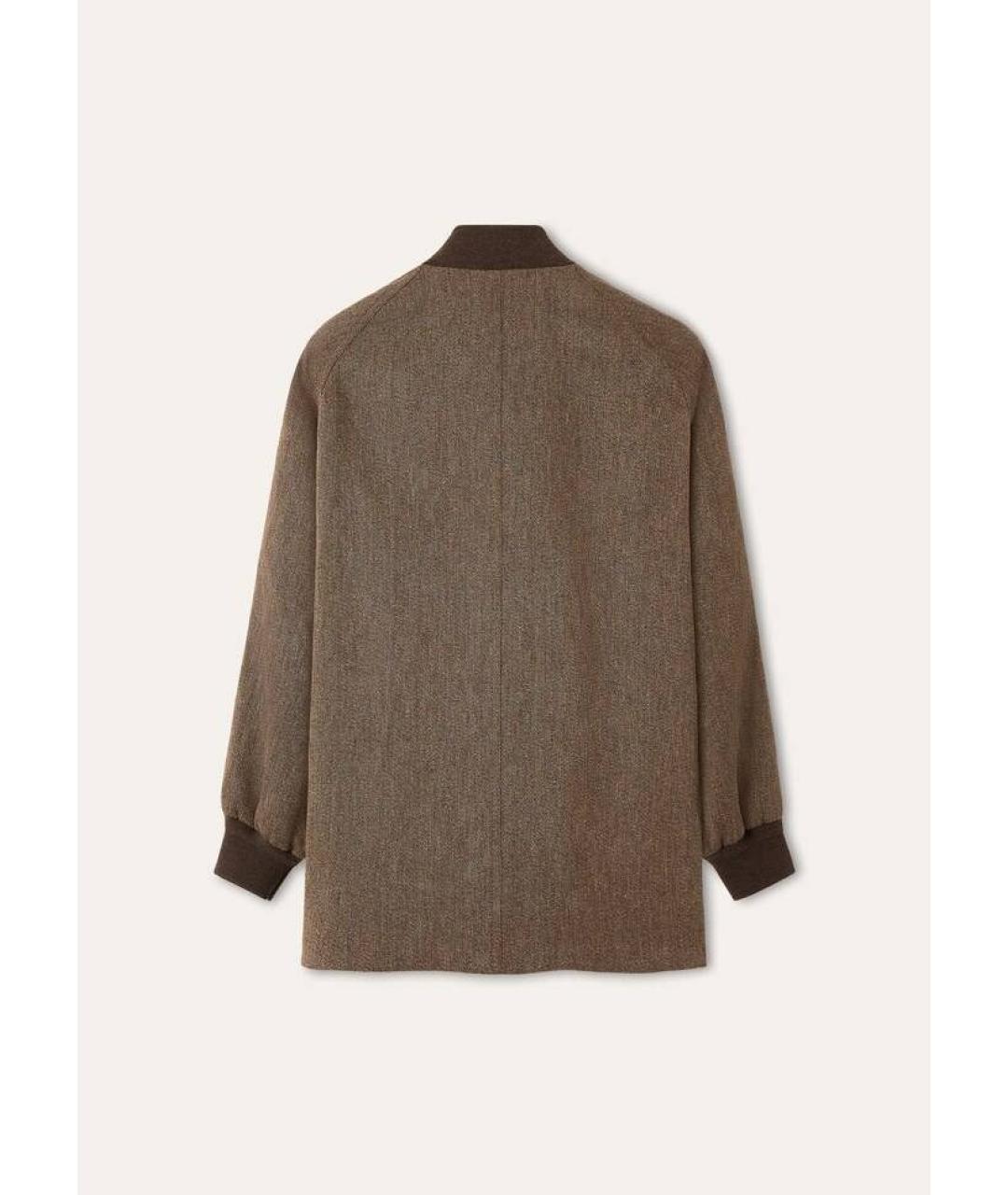 LORO PIANA Коричневая шерстяная куртка, фото 2