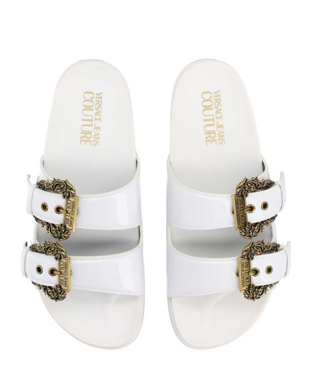 VERSACE JEANS COUTURE Белые сандалии, фото 5