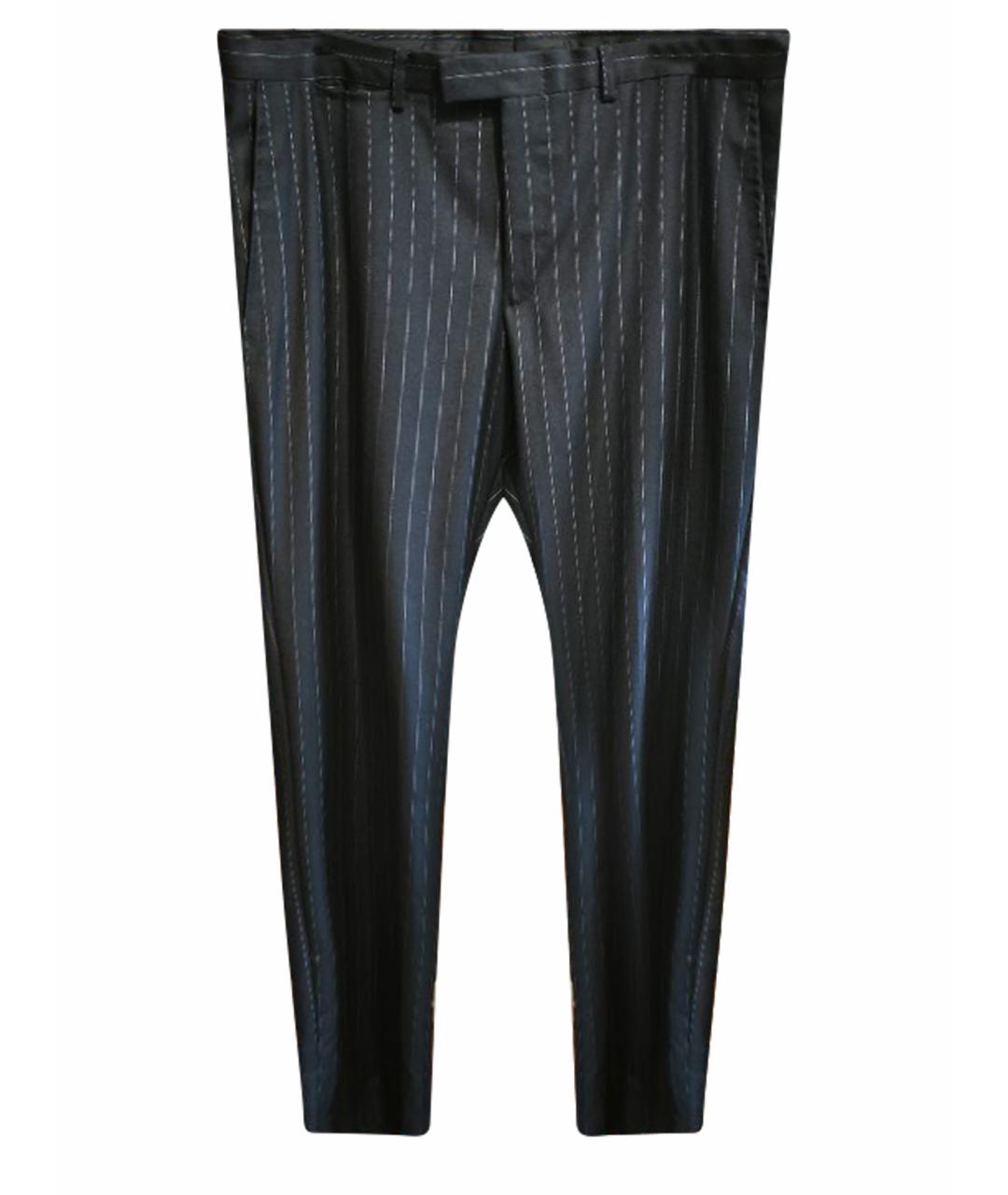 GUCCI Черные шерстяные классические брюки, фото 1