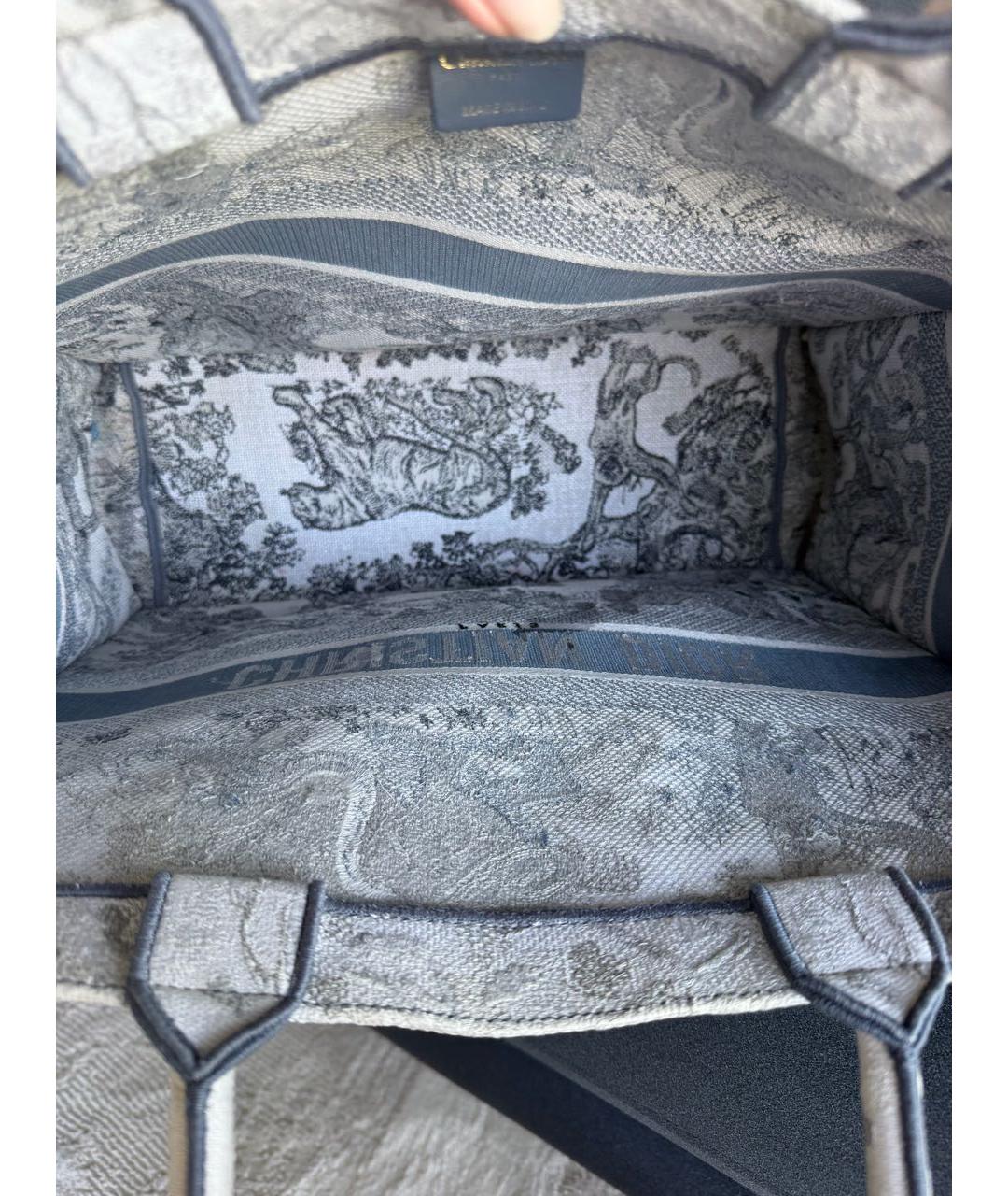 CHRISTIAN DIOR Серая сумка тоут, фото 4