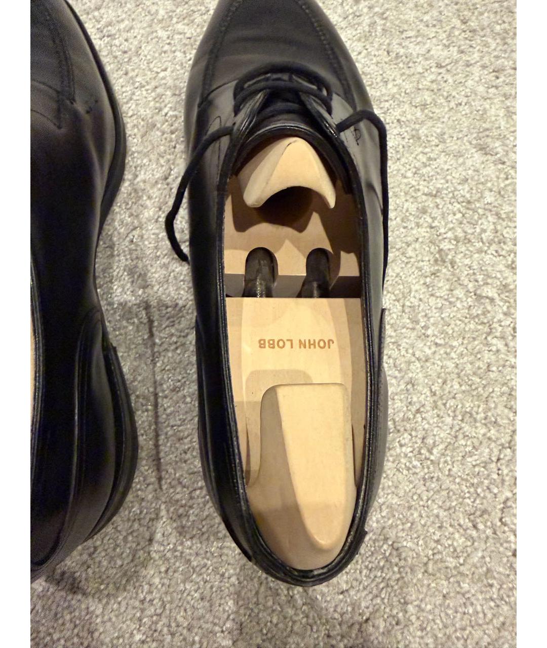 JOHN LOBB Черные кожаные туфли, фото 3