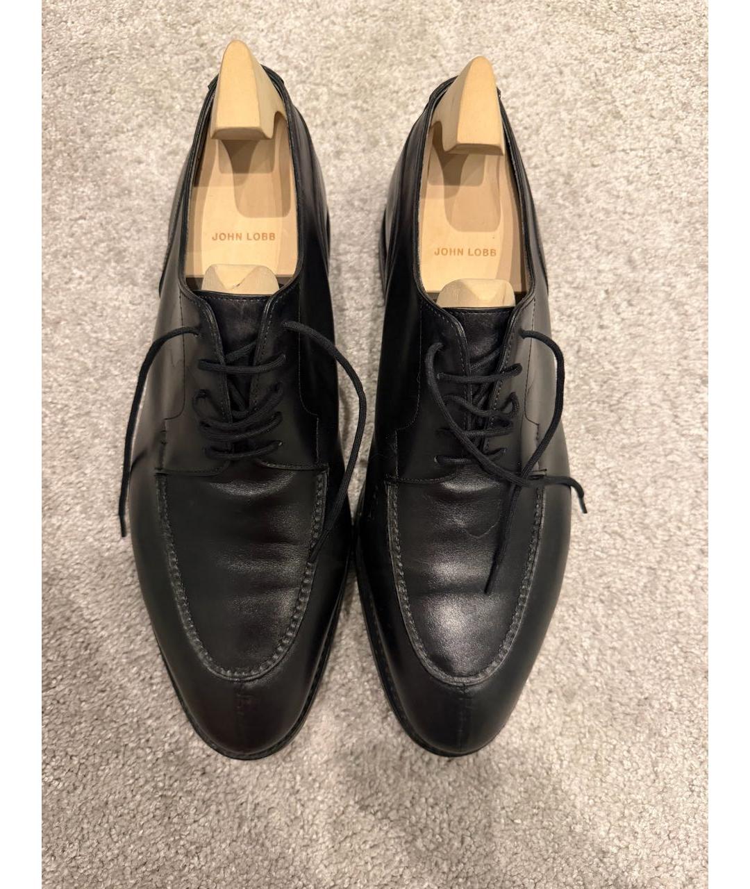 JOHN LOBB Черные кожаные туфли, фото 2