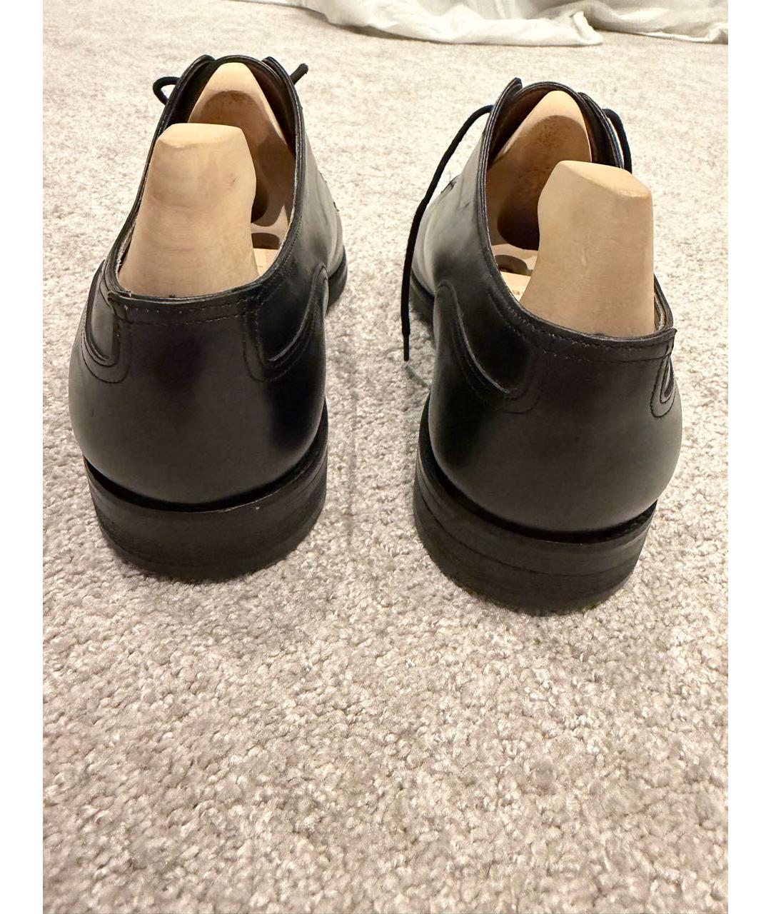 JOHN LOBB Черные кожаные туфли, фото 5