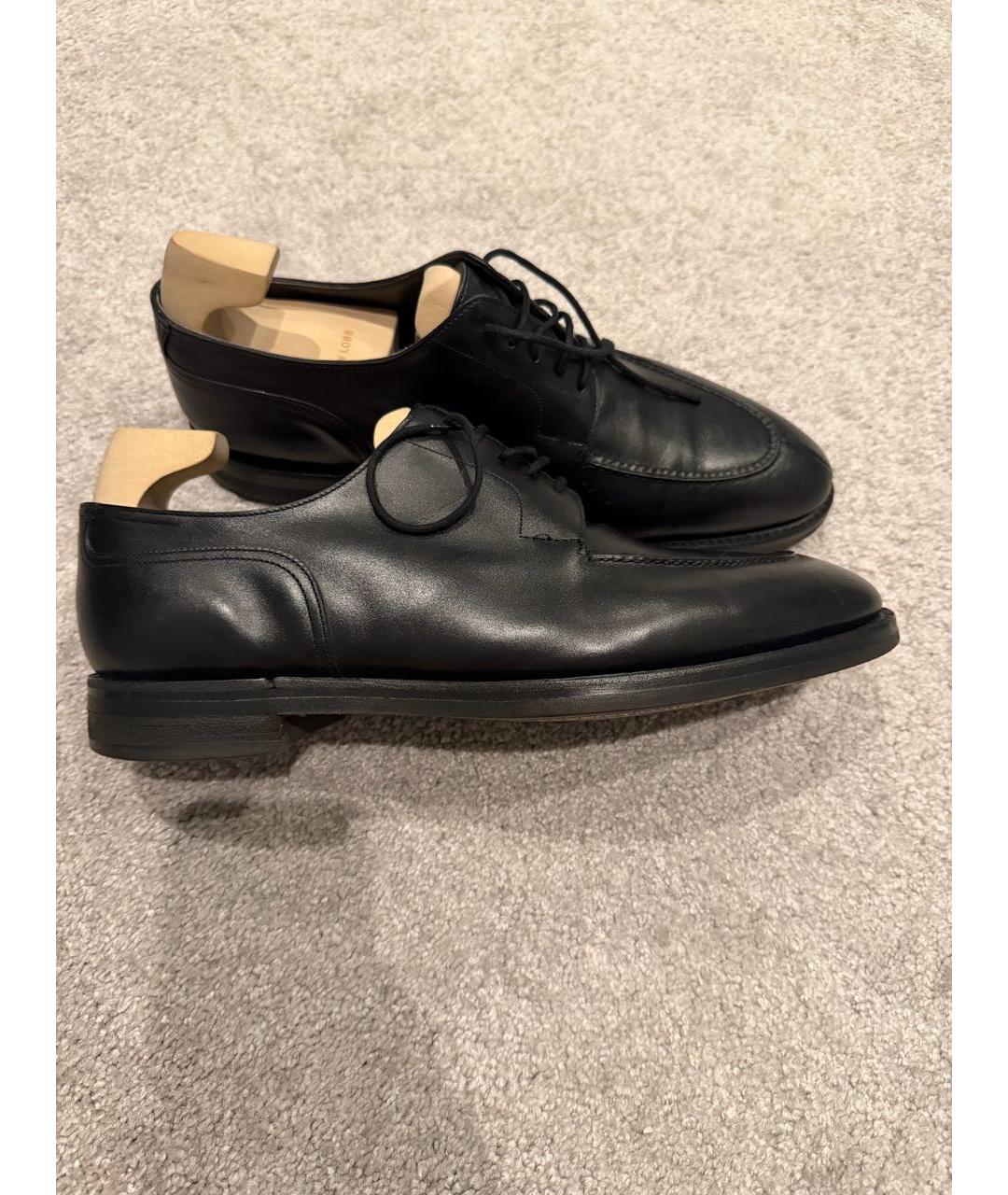 JOHN LOBB Черные кожаные туфли, фото 6