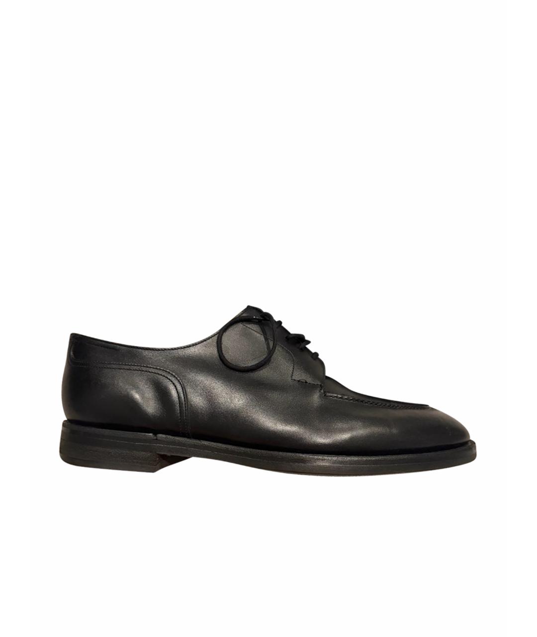 JOHN LOBB Черные кожаные туфли, фото 1